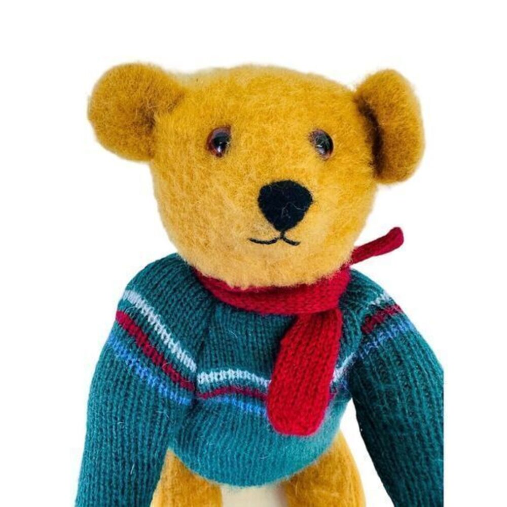 An Original By Ida Kemperman Bear With Sweater & Scarf.‎ 10.25" Vintage